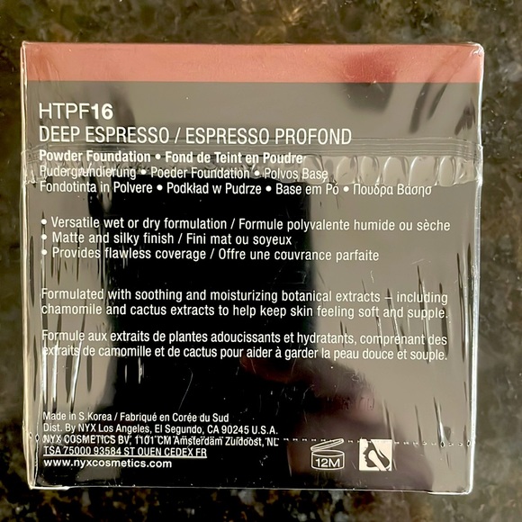Lot of 2-NYX Hydra Touch Powder Foundation HTPF16 Deep Espresso - NEW Sealed NIB - Picture 3 of 4